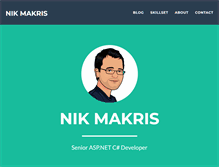 Tablet Screenshot of nikmakris.com